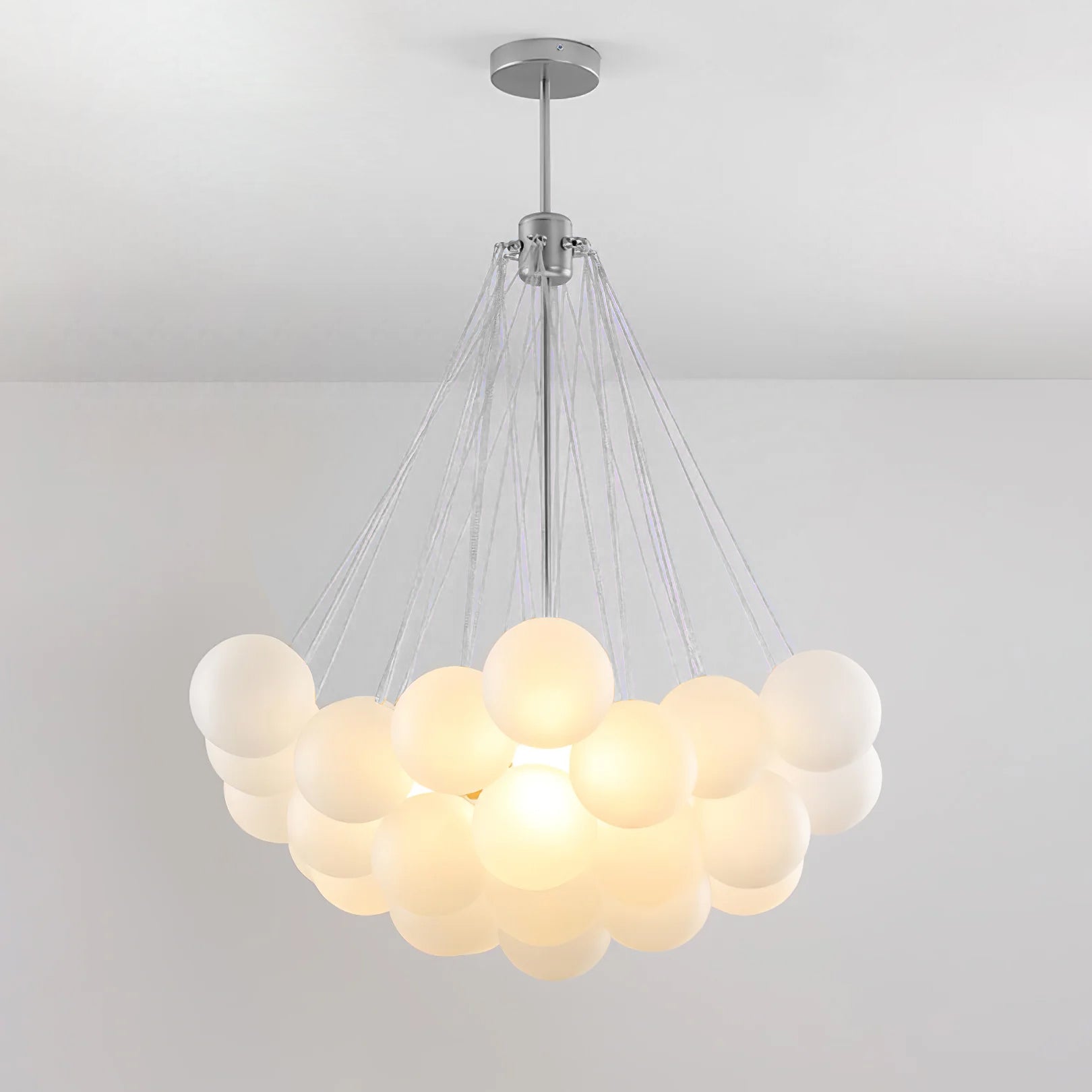 Eiririra Chandelier Bubble Frosted Glass
