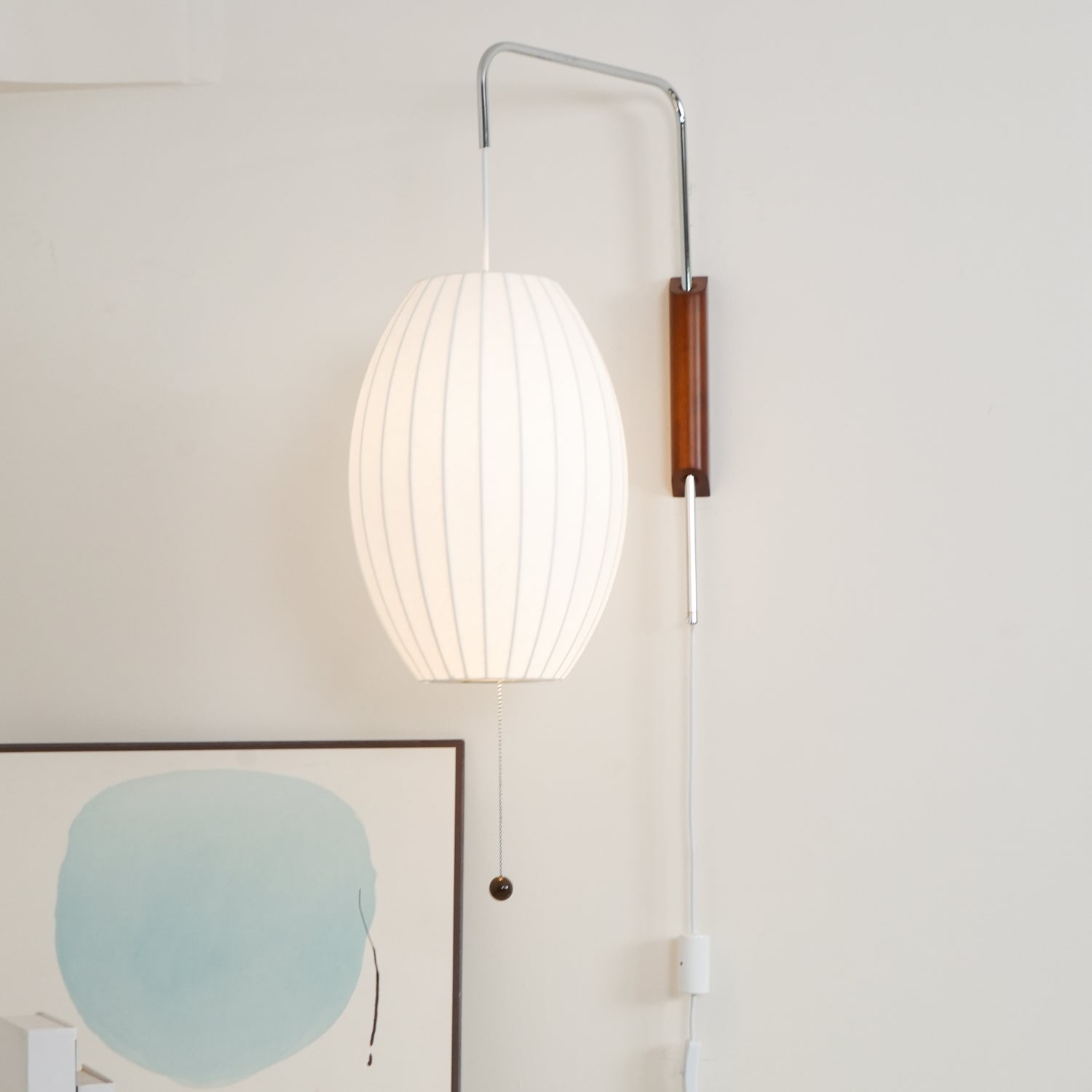 Lustra Wall Sconce Walnut Ball - Neutral Decor