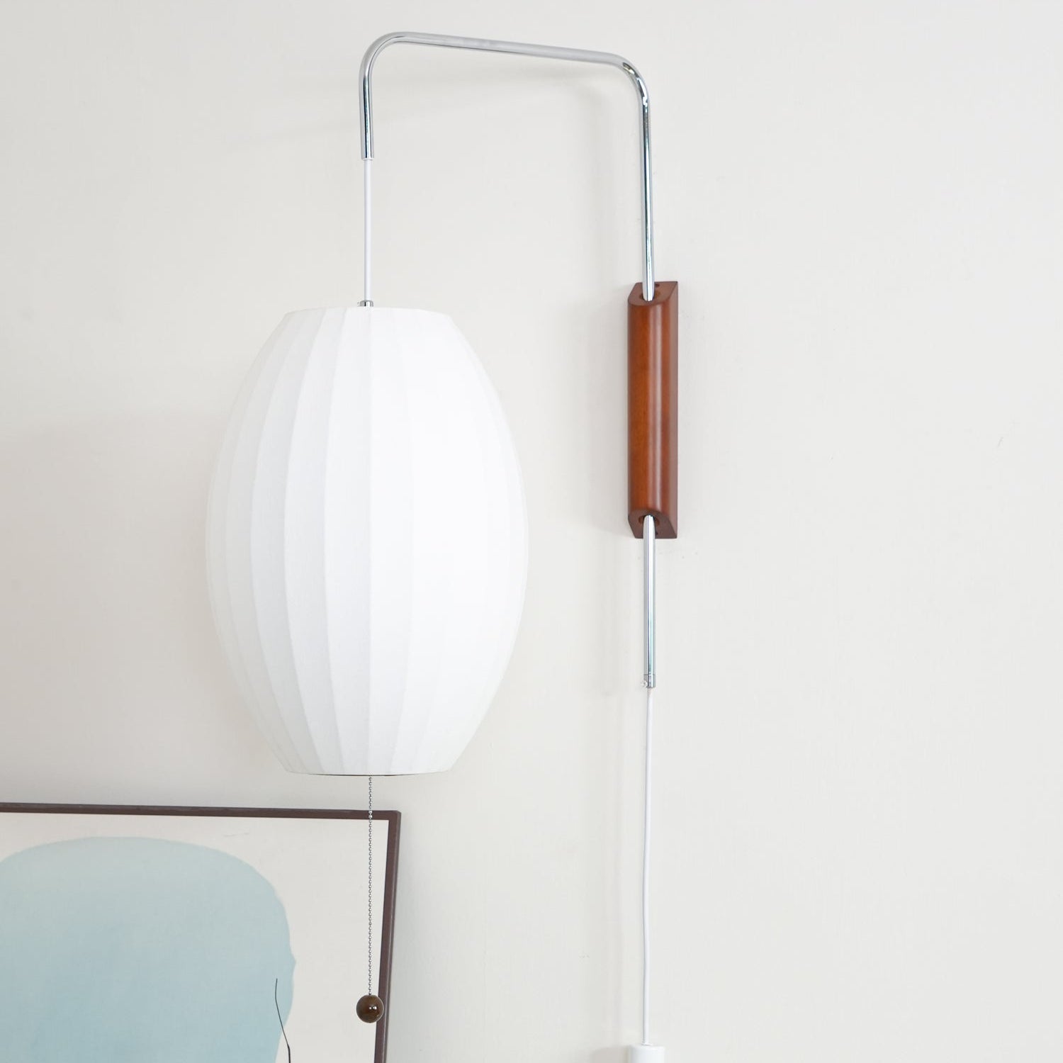 Lustra Wall Sconce Walnut Ball - Neutral Decor