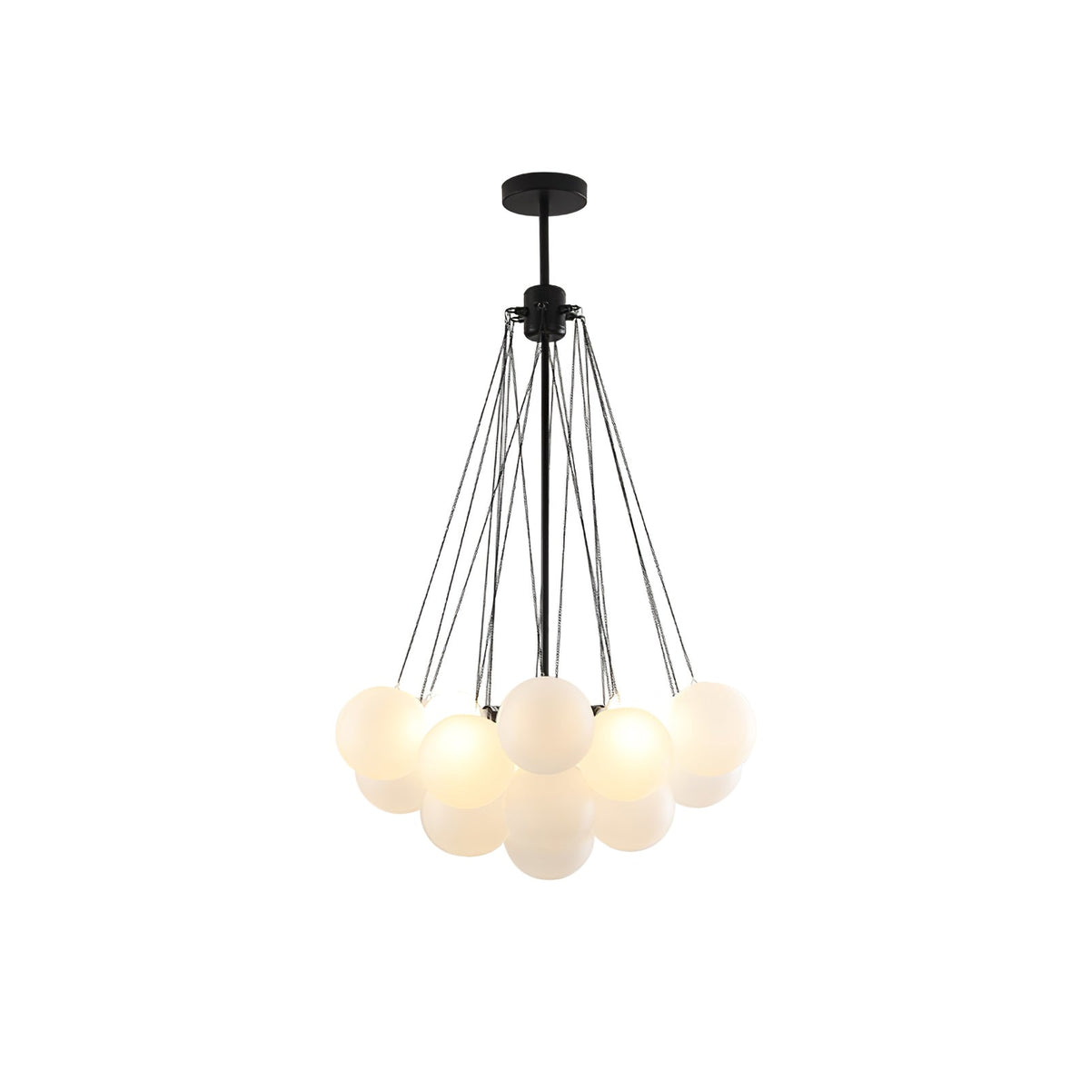 Eiririra Chandelier Bubble Frosted Glass