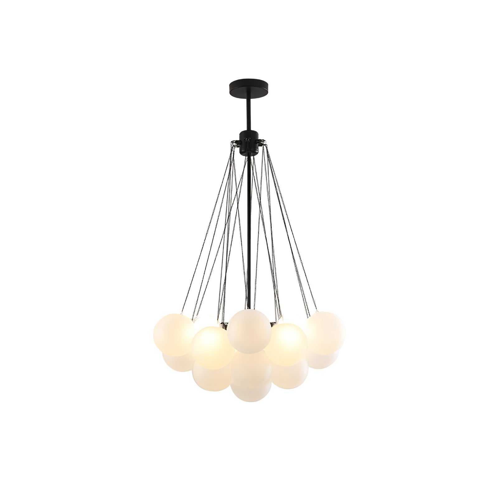 Eiririra Chandelier Bubble Frosted Glass