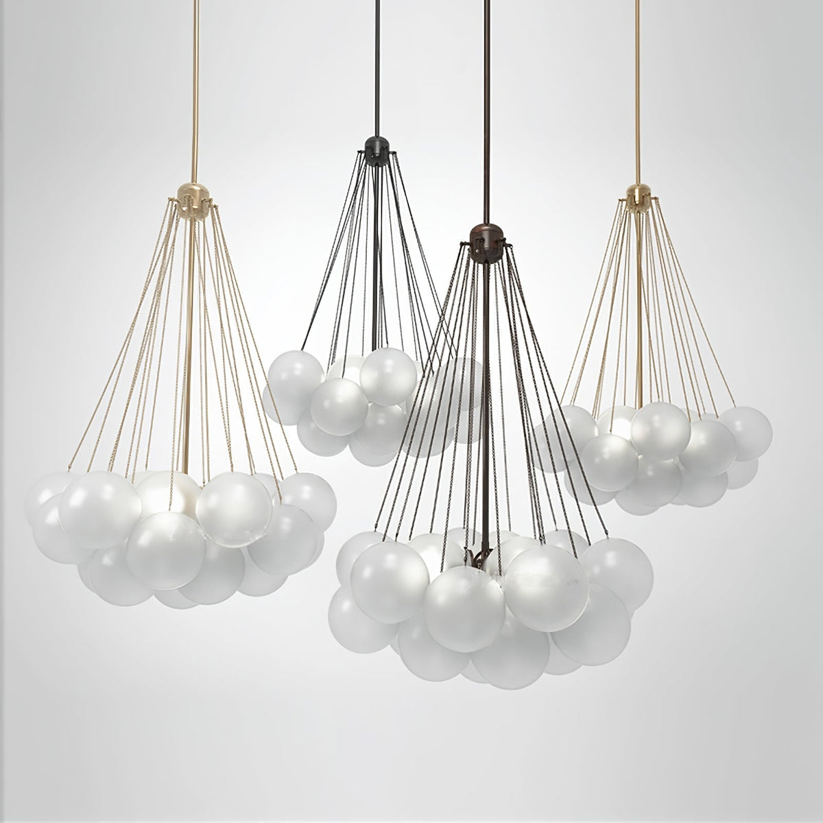 Eiririra Chandelier Bubble Frosted Glass