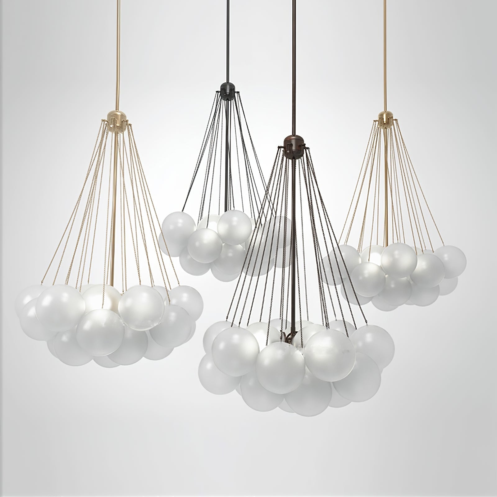 Eiririra Chandelier Bubble Frosted Glass