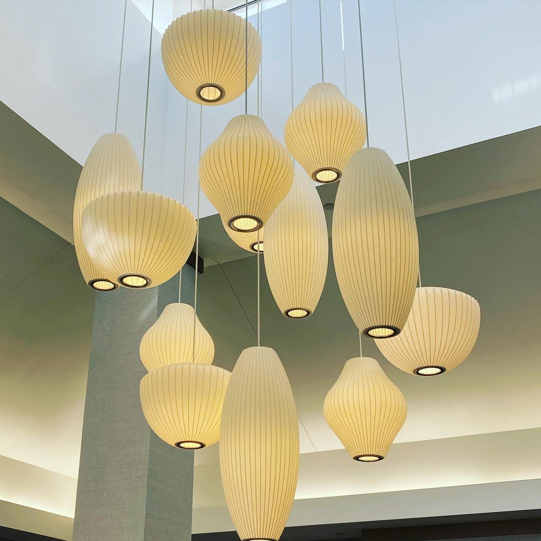 Nebula Bubble Mulberry Silk Pendant Lamp - Neutral Decor