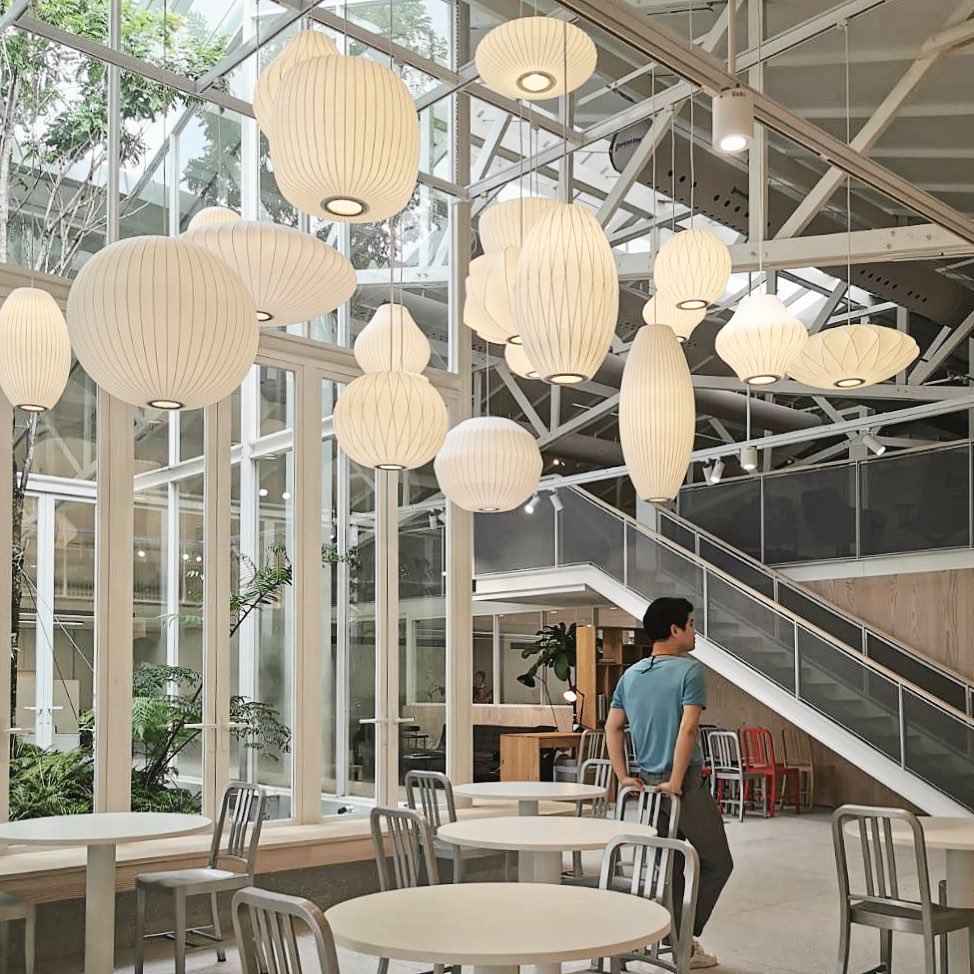 Nebula Bubble Mulberry Silk Pendant Lamp - Neutral Decor