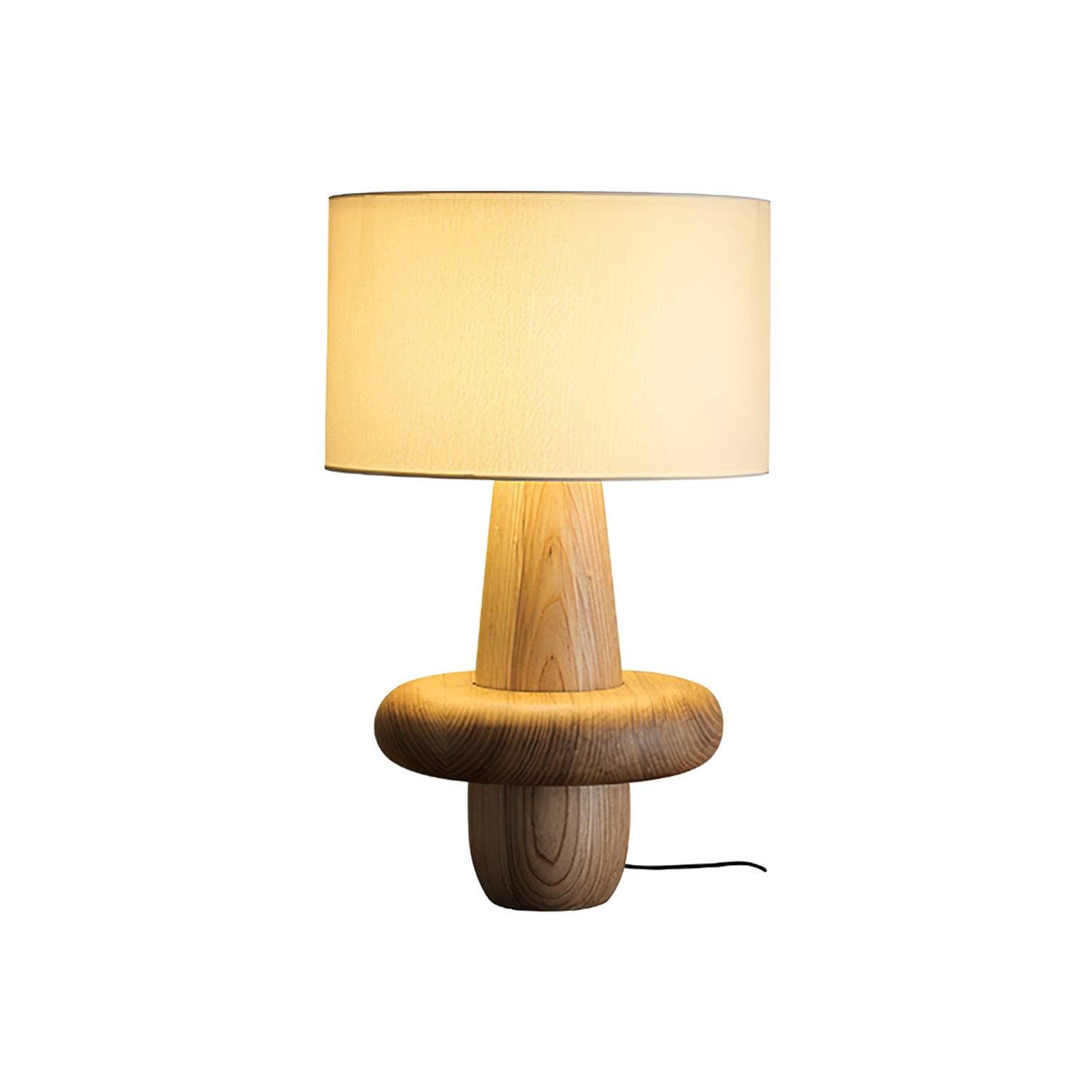 Ring Minimalist Wood Table Lamp
