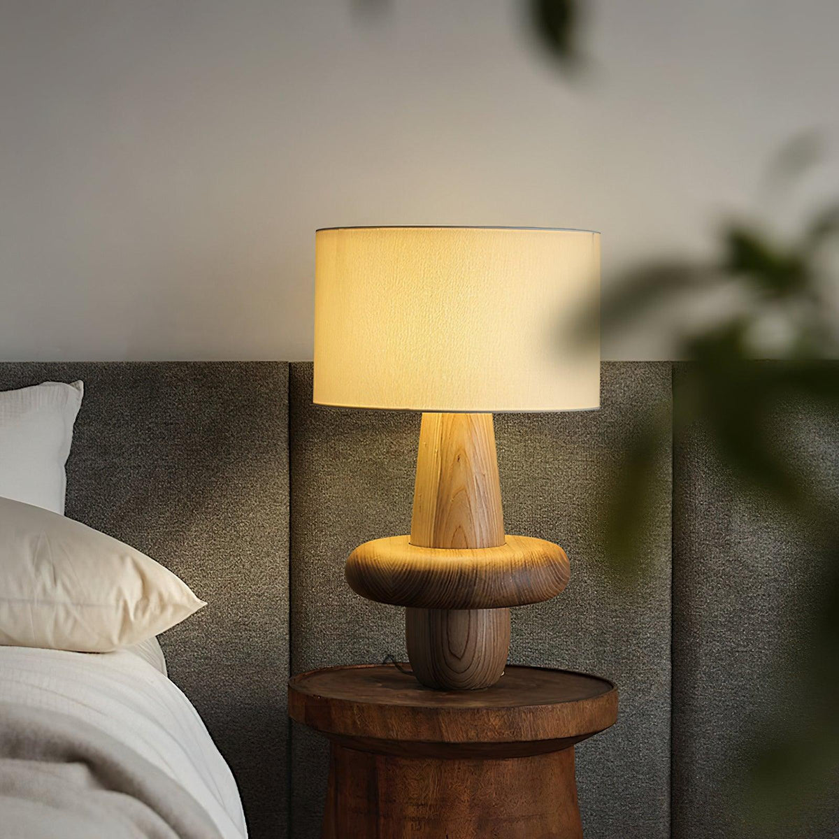 Ring Minimalist Wood Table Lamp