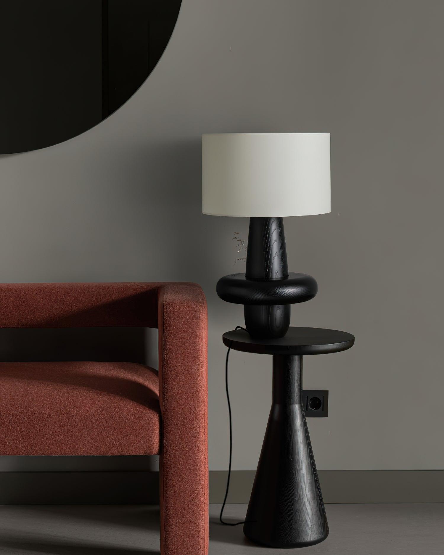Ring Minimalist Wood Table Lamp