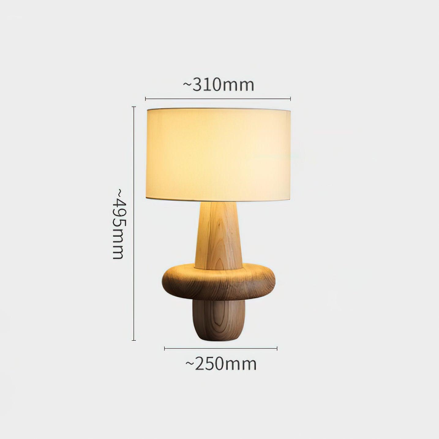 Ring Minimalist Wood Table Lamp