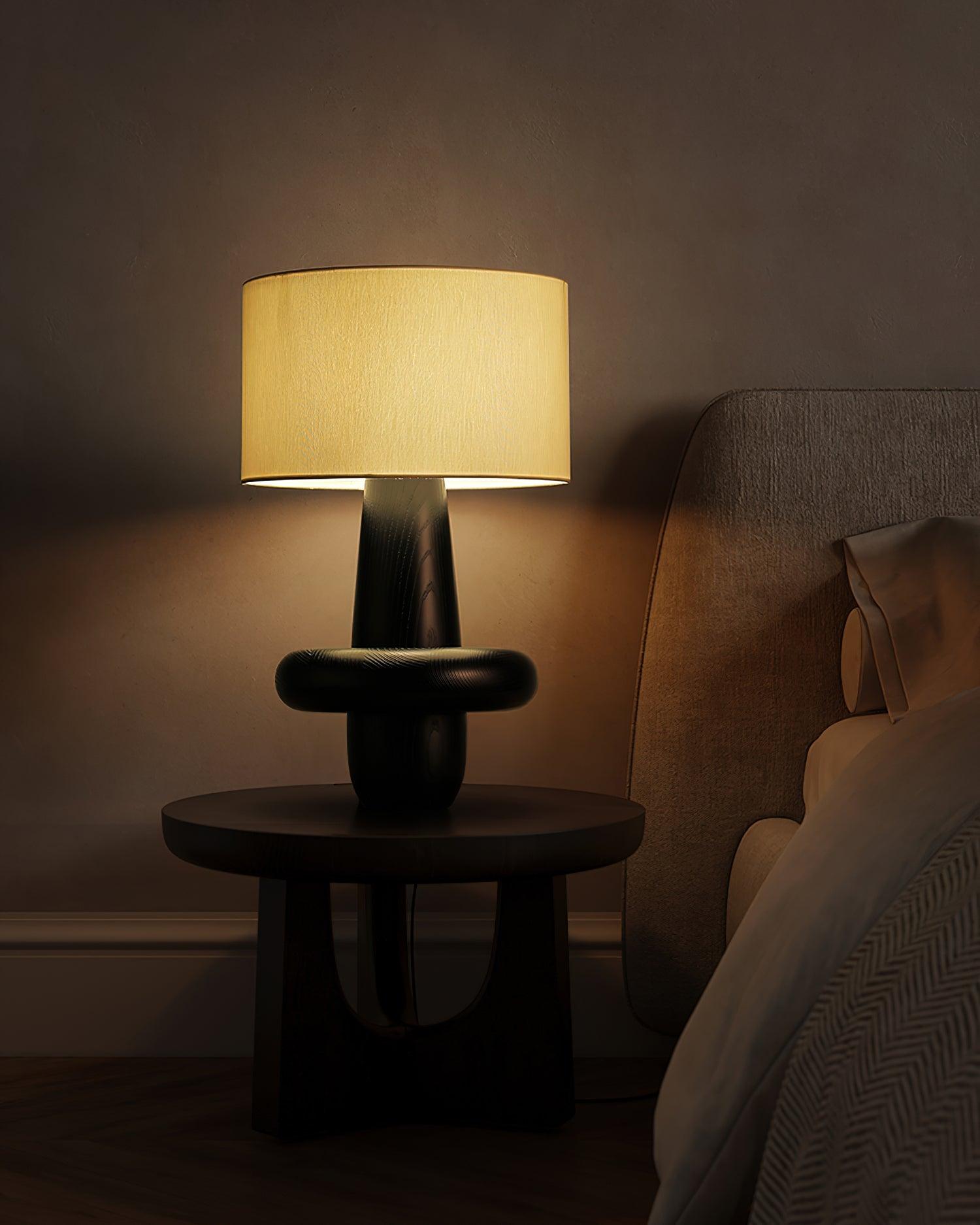 Ring Minimalist Wood Table Lamp