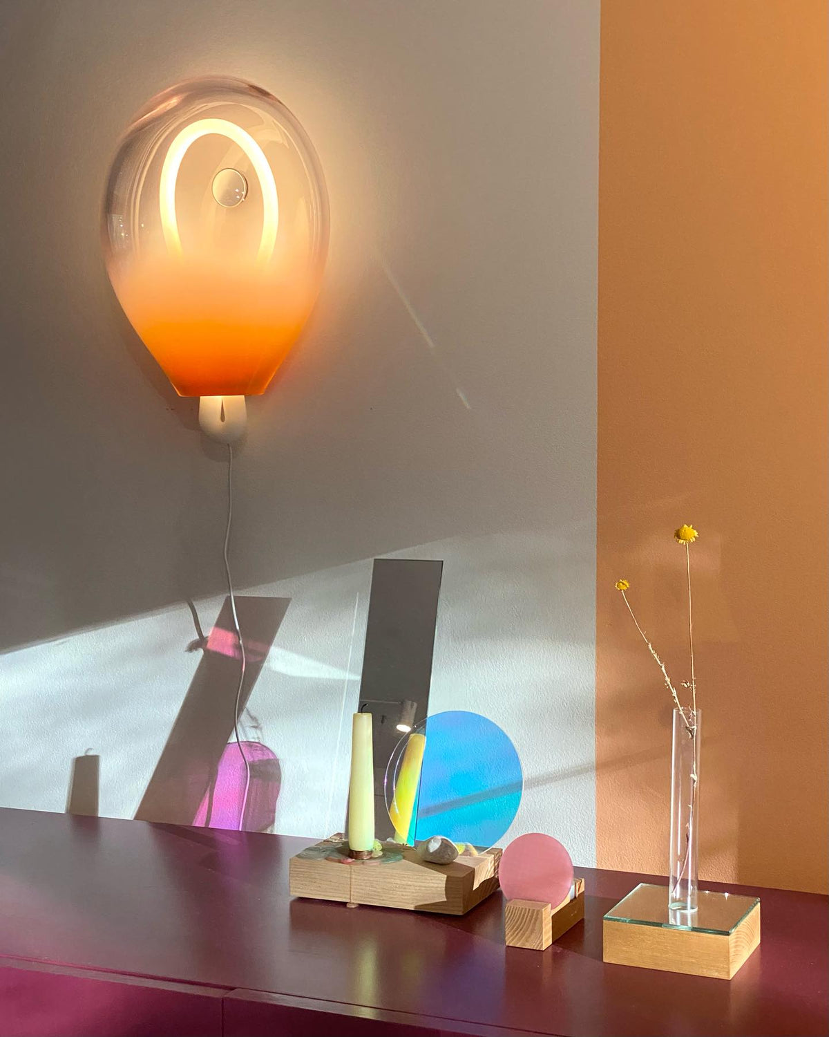 Lysolila Premium Nordic Art Glass Wall Light
