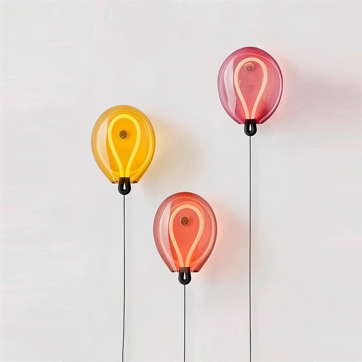 Lysolila Premium Nordic Art Glass Wall Light