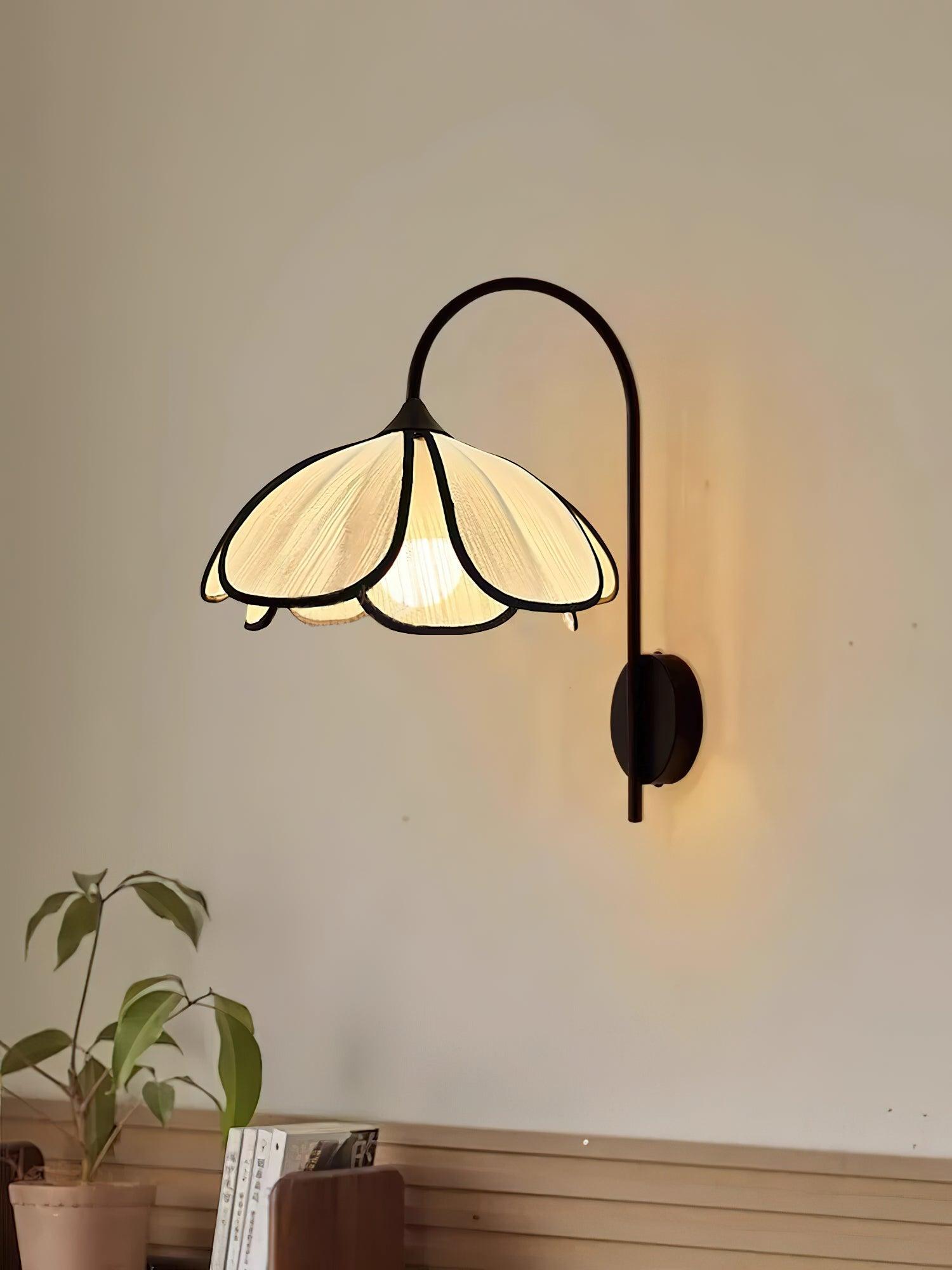 Ivsiliel Natural Burnt Petal Wall Lamp - Neutral Decor