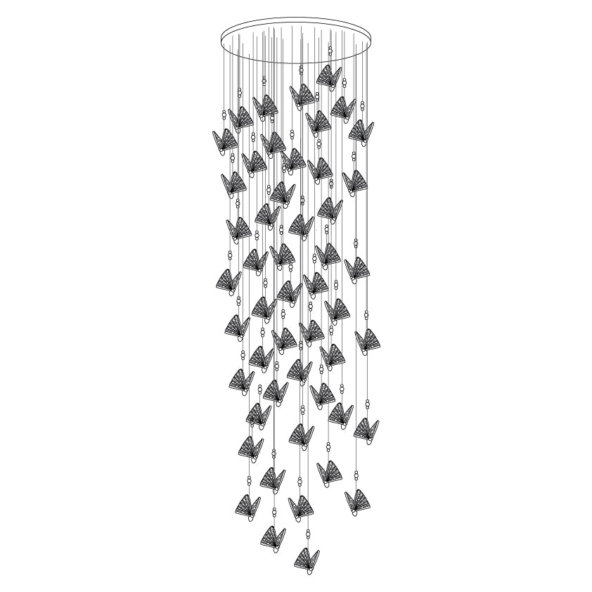 Elaaneria Modern Butterfly Pendant Light
