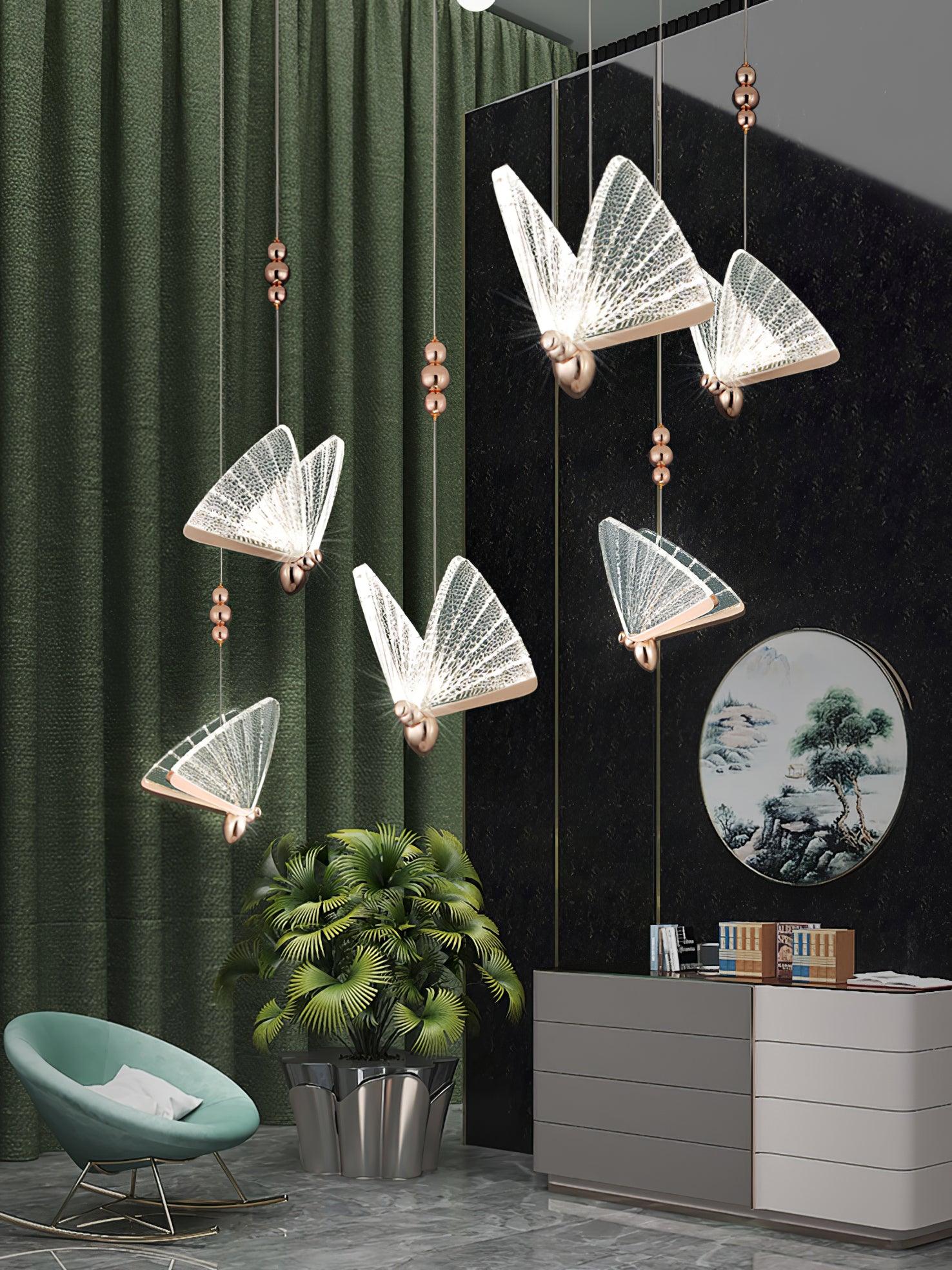 Elaaneria Modern Butterfly Pendant Light