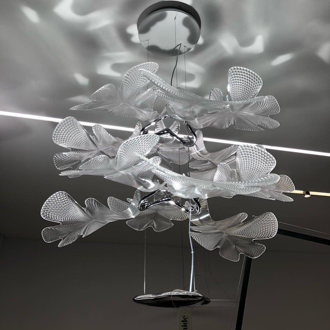 Ravis Chandelier Suspension Clear Leaf