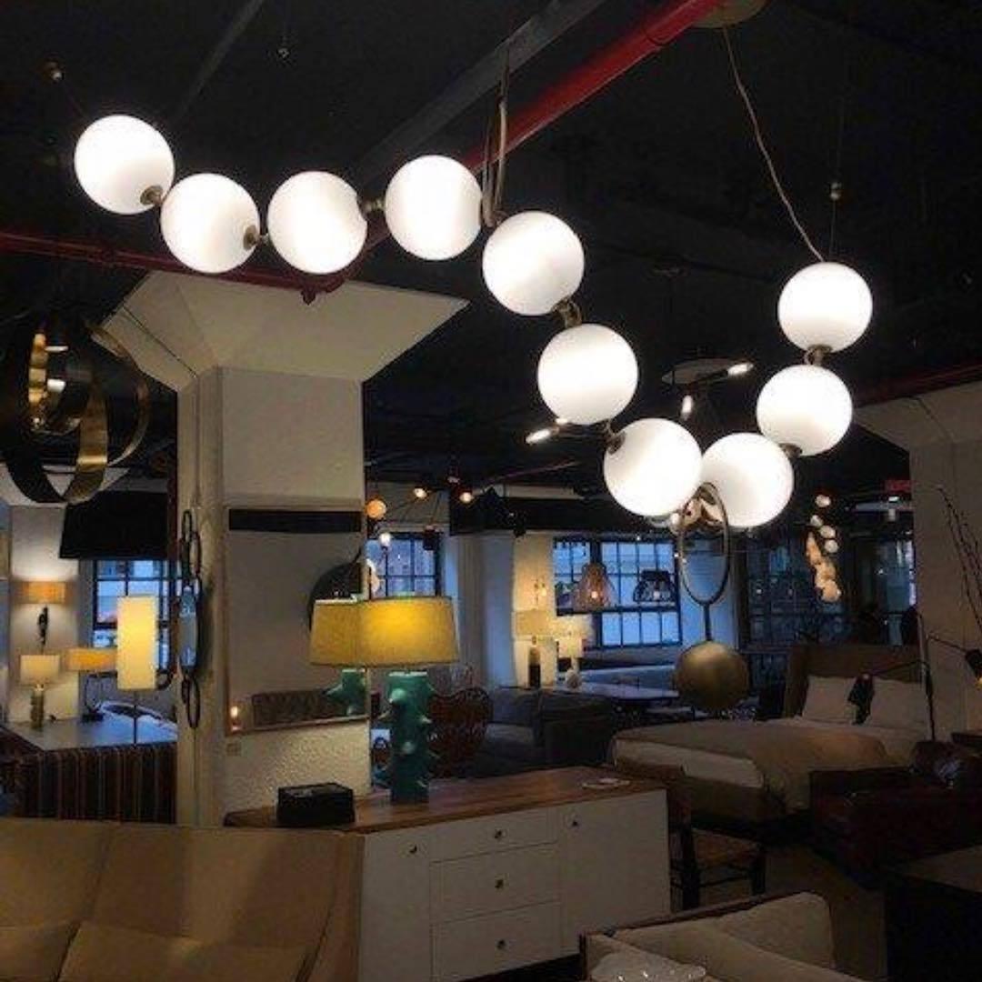 Lustra Pendant Lamp Necklace Glass - Neutral Decor