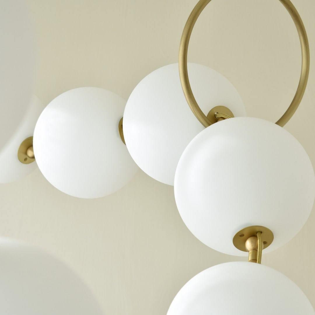 Lustra Pendant Lamp Necklace Glass - Neutral Decor