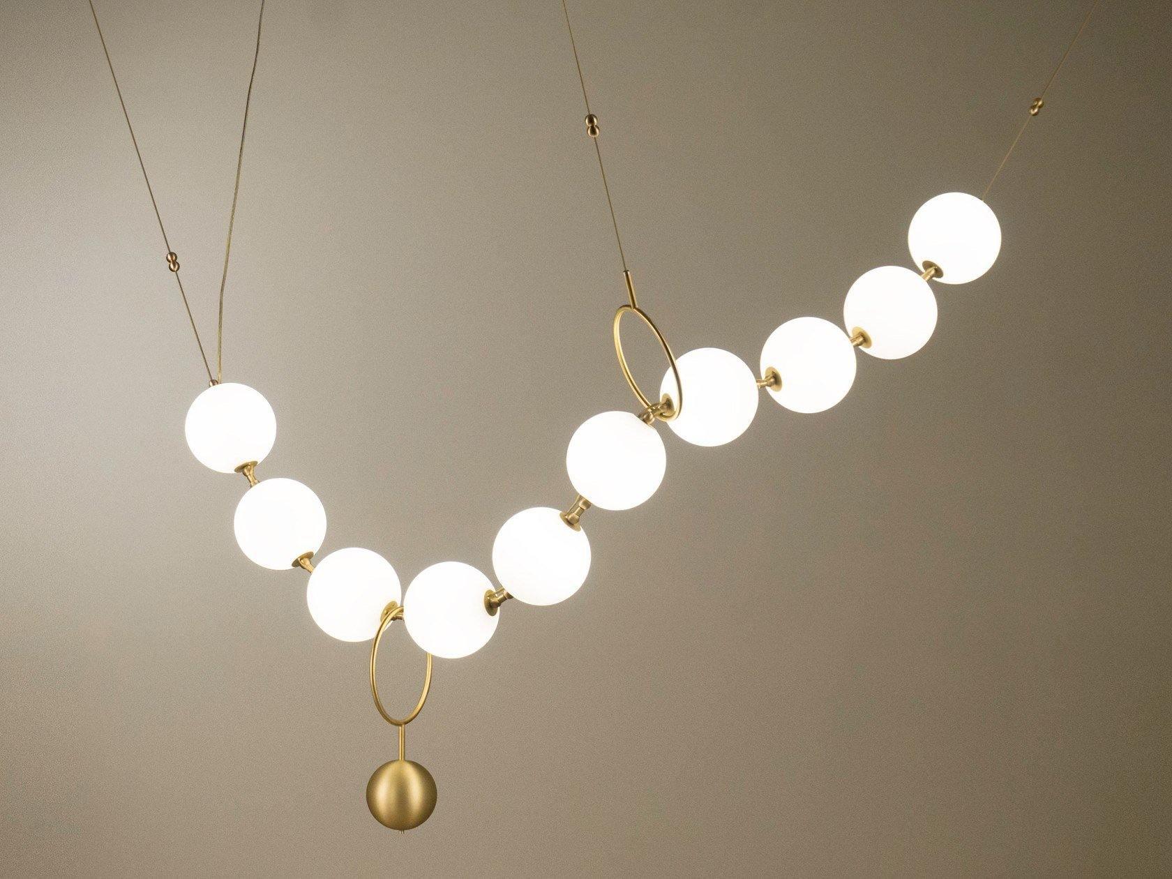 Lustra Pendant Lamp Necklace Glass - Neutral Decor