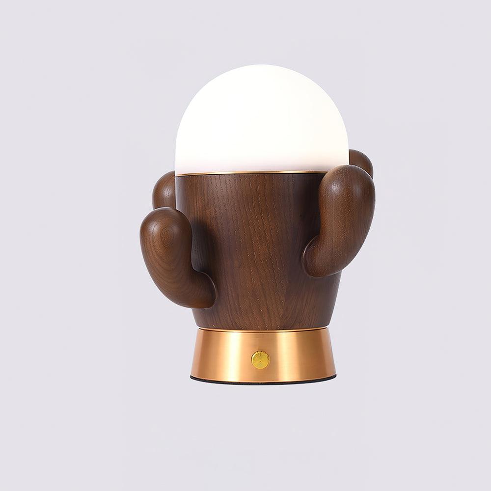 Solivice Wooden Whimsical Table Lamp