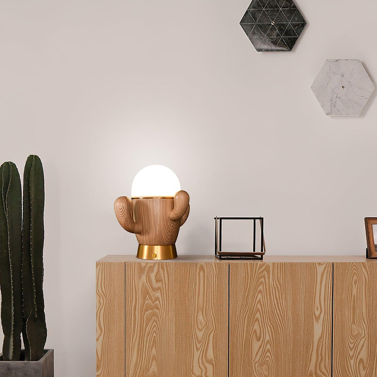 Solivice Wooden Whimsical Table Lamp