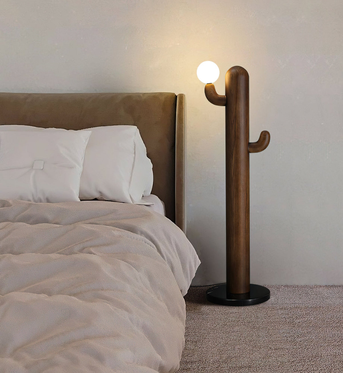 Blaze Cactus Wood Floor Lamp