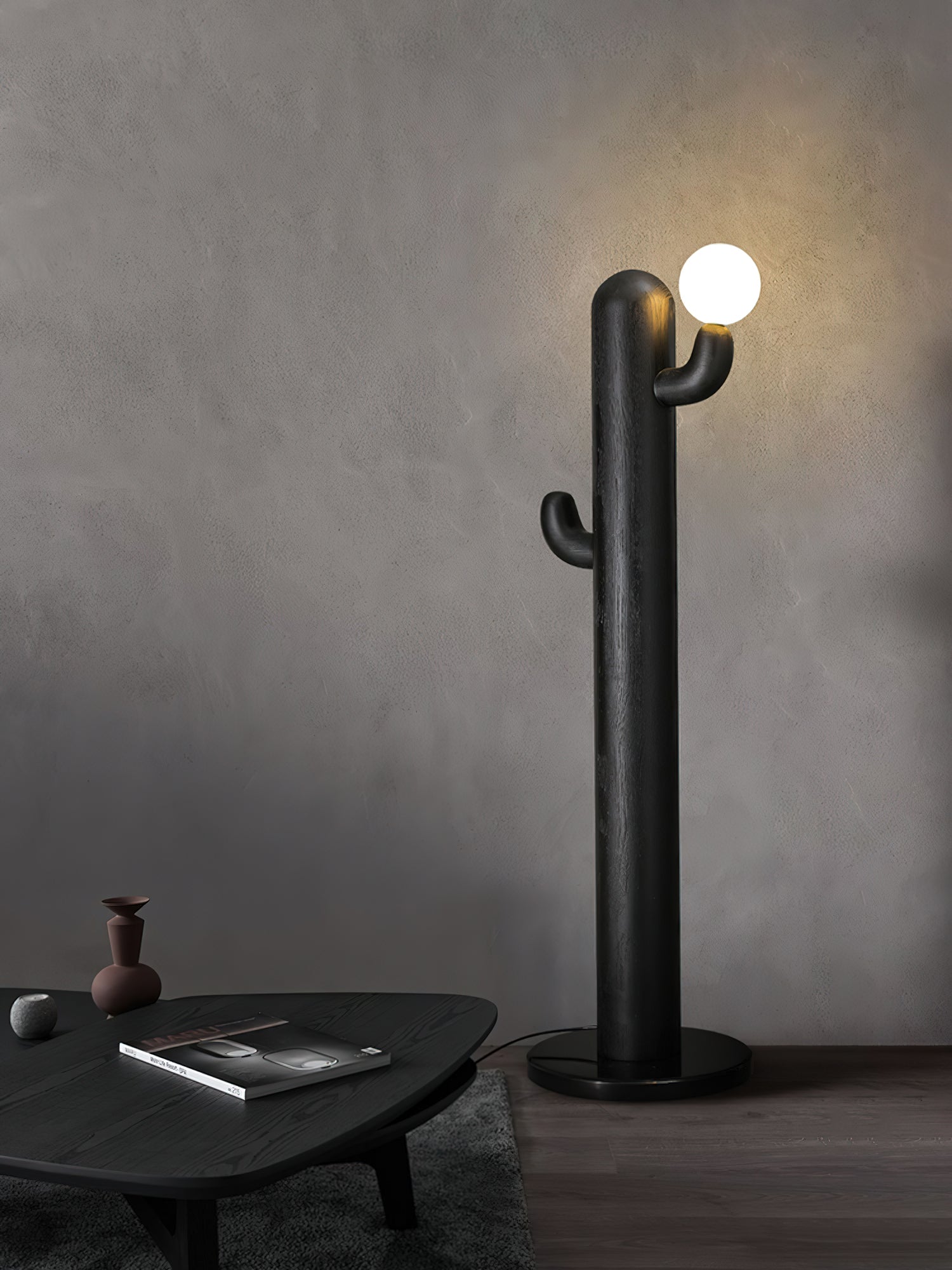 Blaze Cactus Wood Floor Lamp