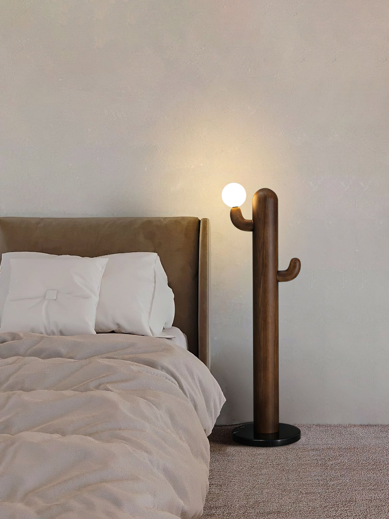 Blaze Cactus Wood Floor Lamp