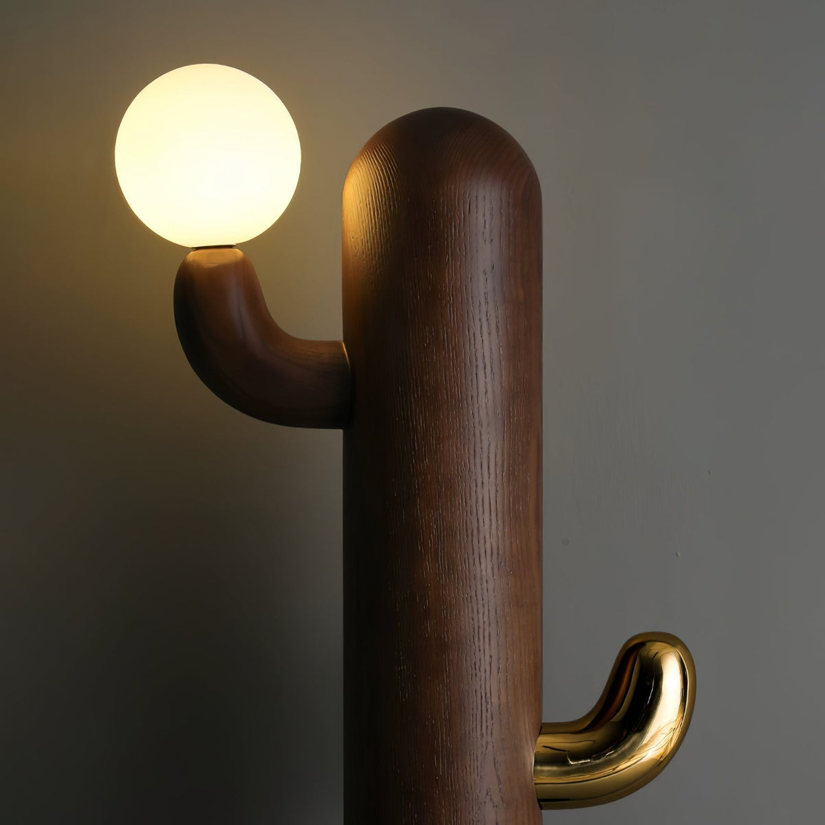 Blaze Cactus Wood Floor Lamp