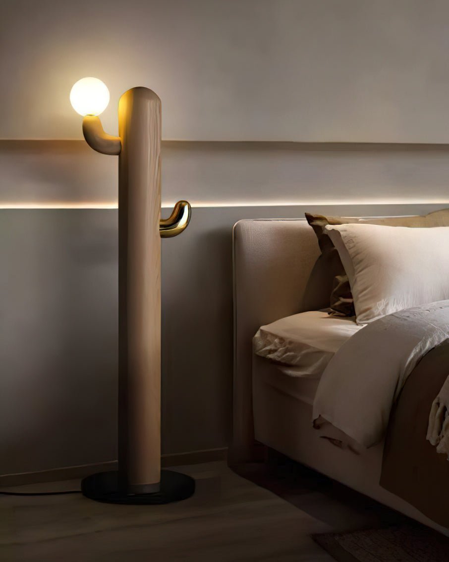 Blaze Cactus Wood Floor Lamp