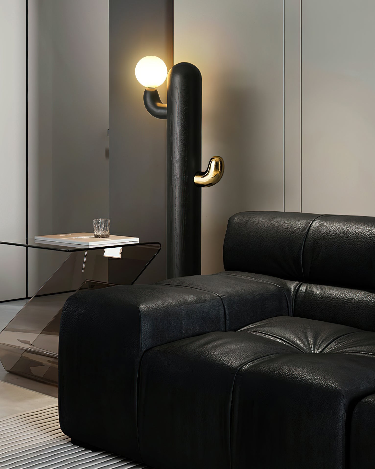 Blaze Cactus Wood Floor Lamp