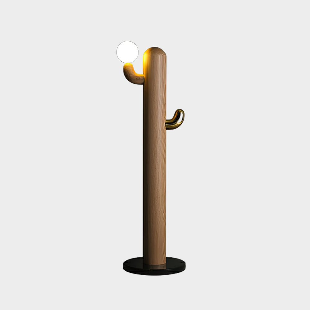 Blaze Cactus Wood Floor Lamp