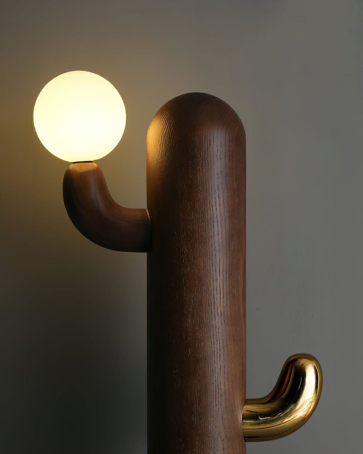 Blaze Cactus Wood Floor Lamp