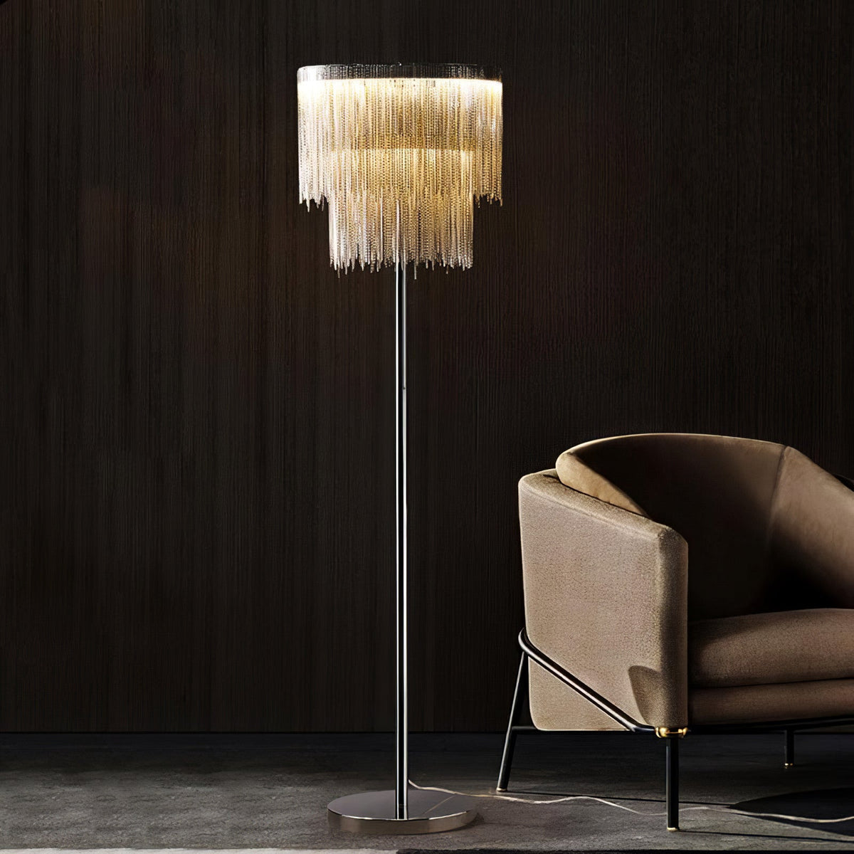Fringe Cadena Tassel Floor Lamp