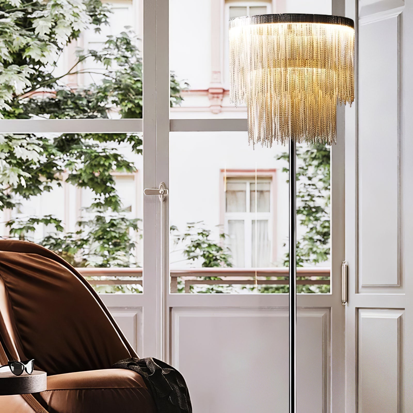 Fringe Cadena Tassel Floor Lamp