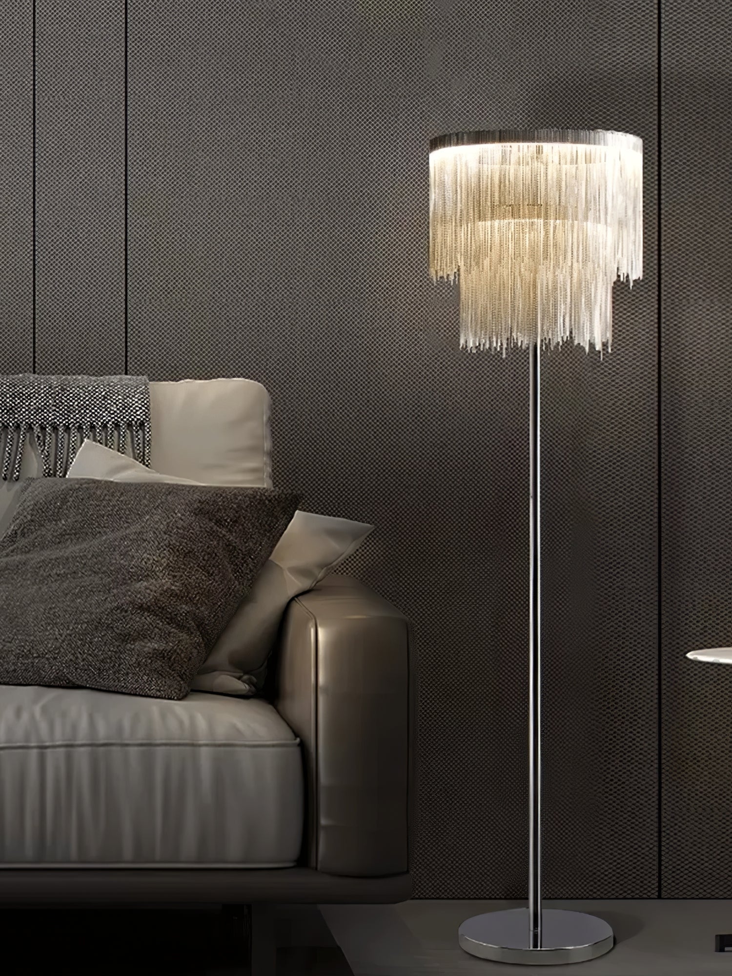 Fringe Cadena Tassel Floor Lamp