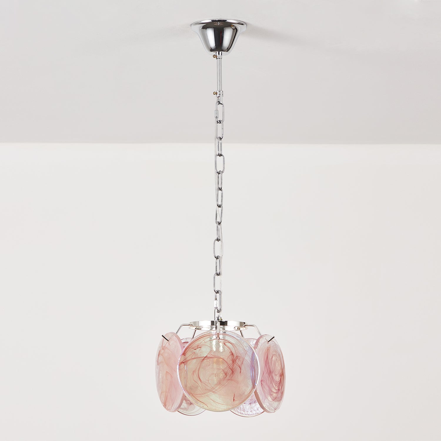 Caelina Pendant Lamp Swirling Glass Discs - Neutral Decor