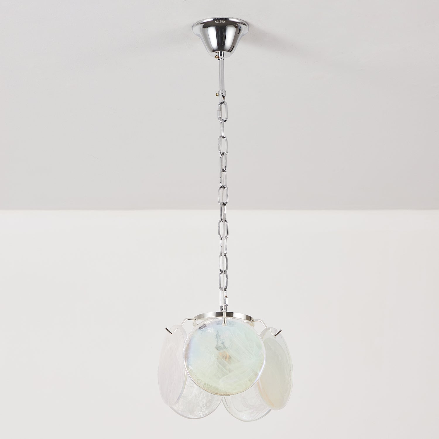 Caelina Pendant Lamp Swirling Glass Discs - Neutral Decor