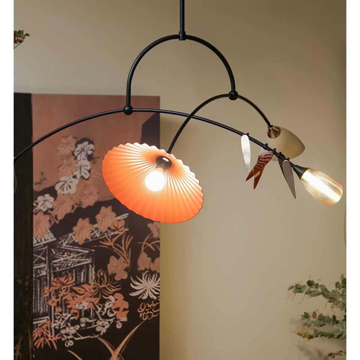 FloraCurv Glass Artisan Pendant Light