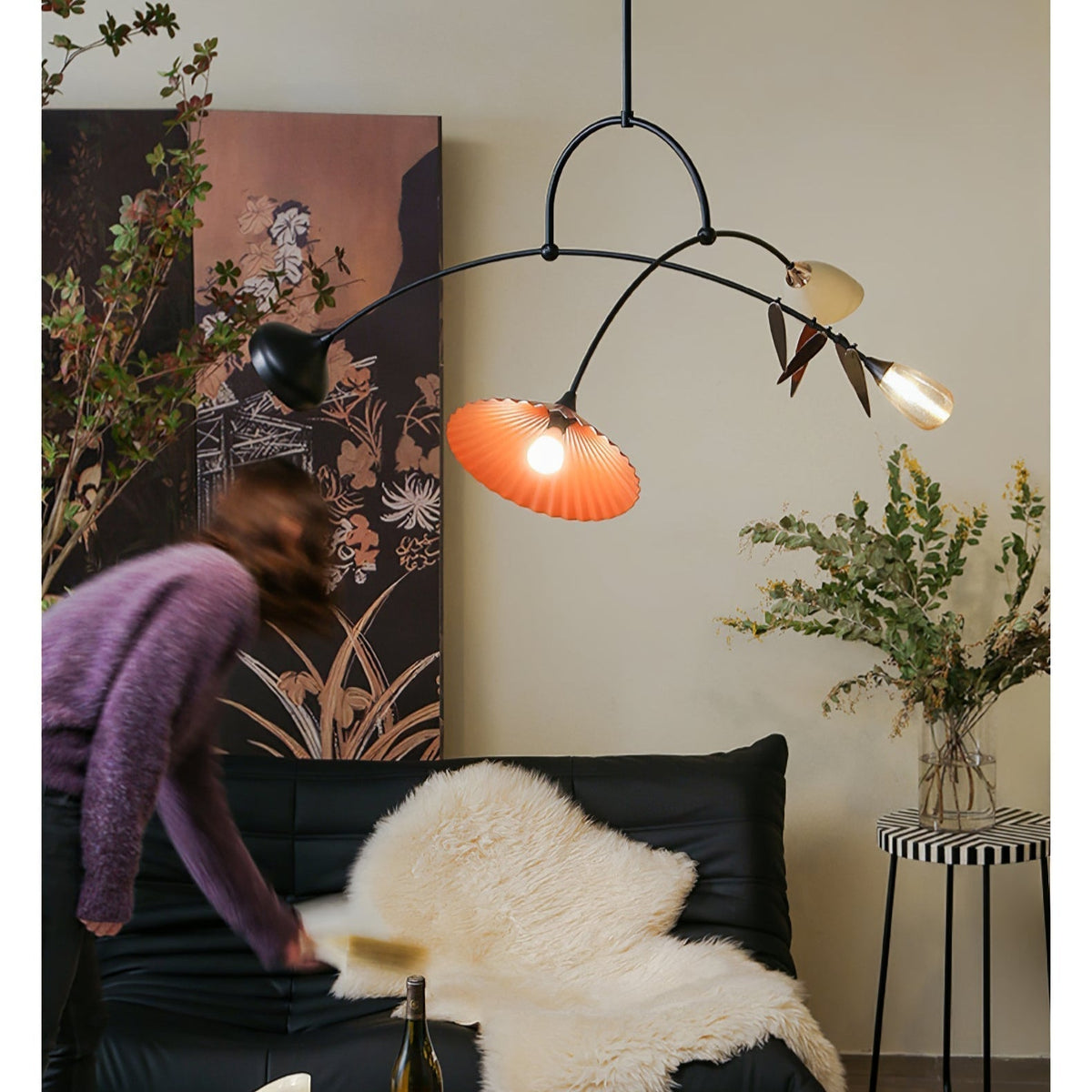FloraCurv Glass Artisan Pendant Light
