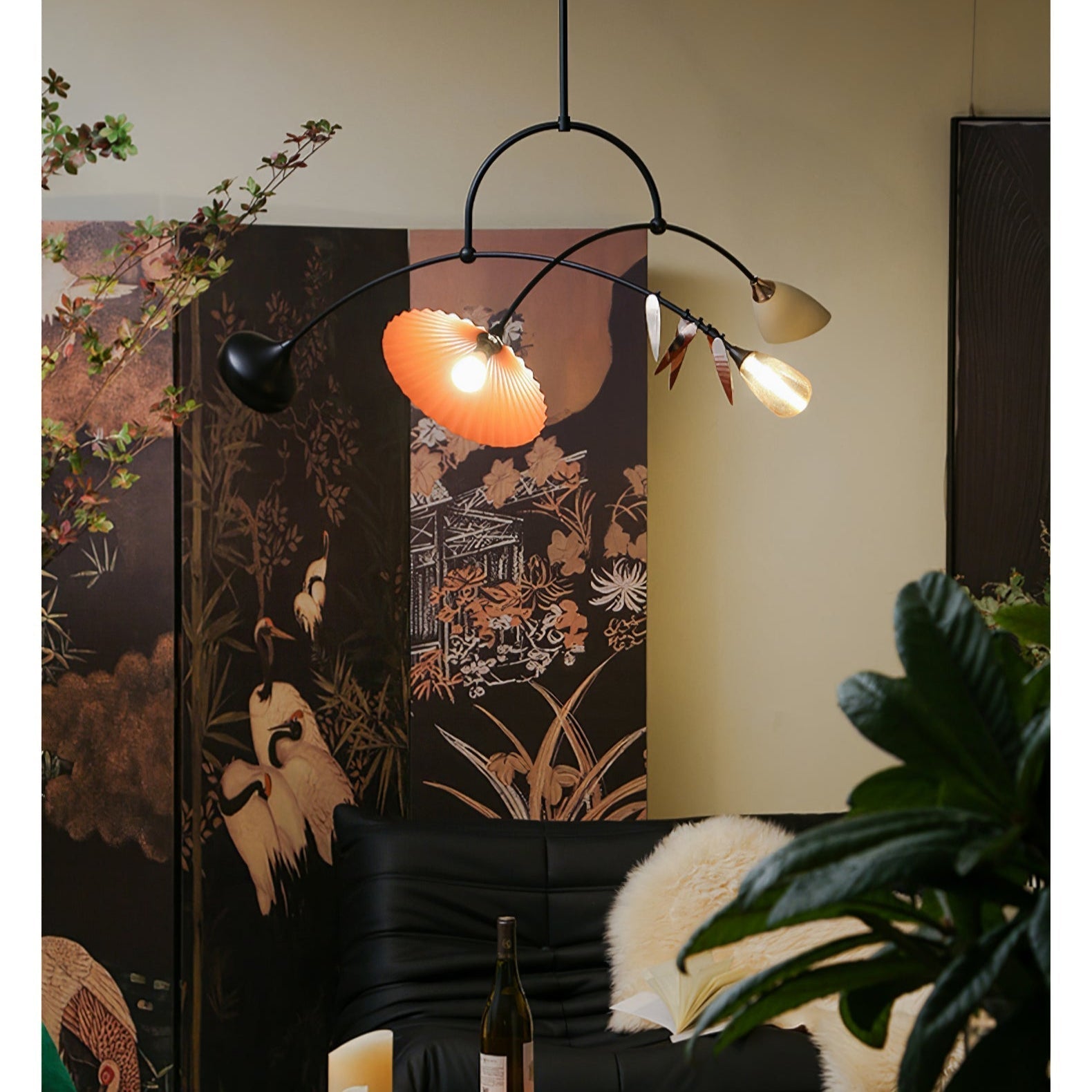 FloraCurv Glass Artisan Pendant Light