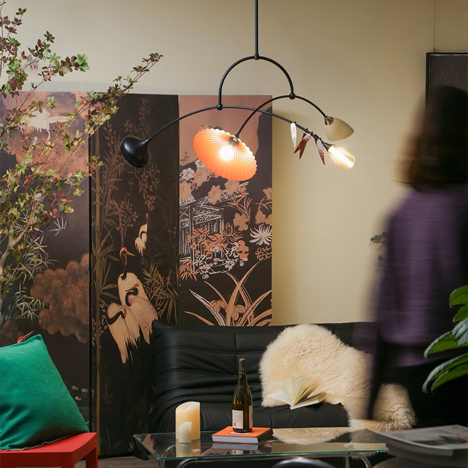 FloraCurv Glass Artisan Pendant Light