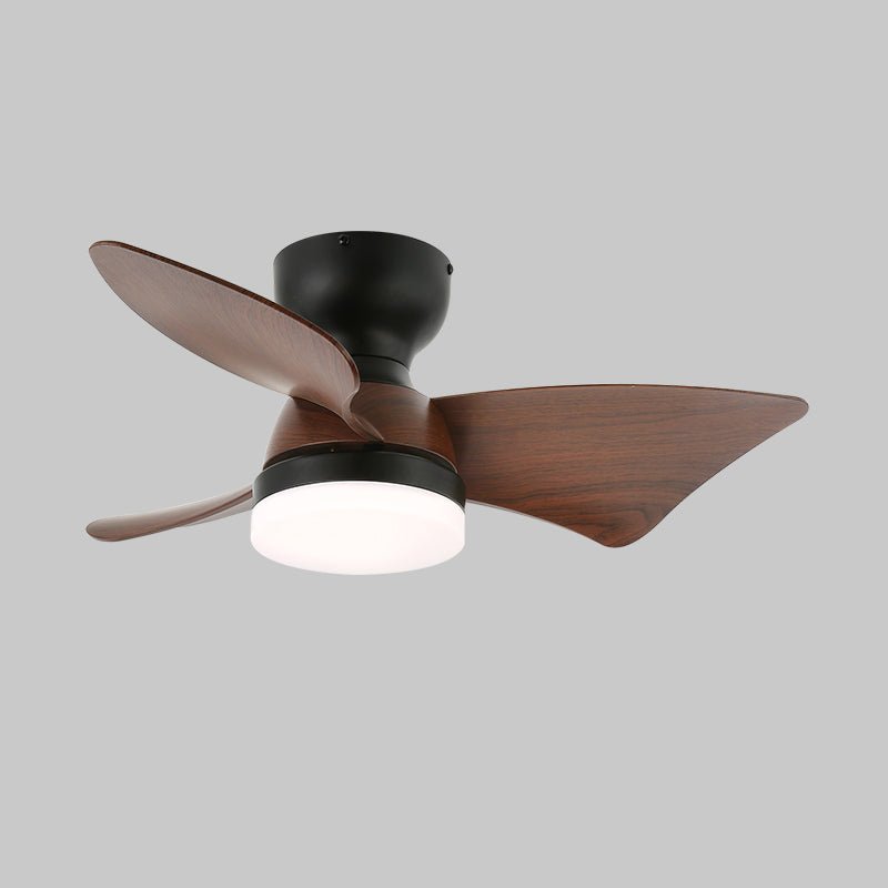 Mirella Silver Wood Ceiling Fan Light
