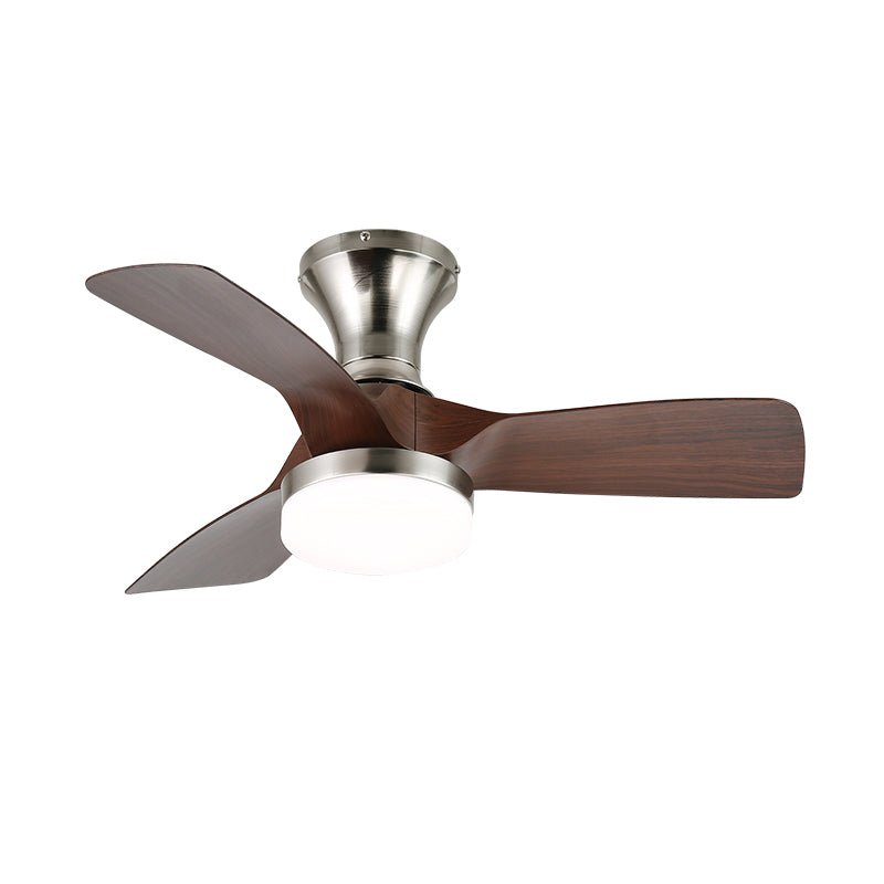Mirella Silver Wood Ceiling Fan Light