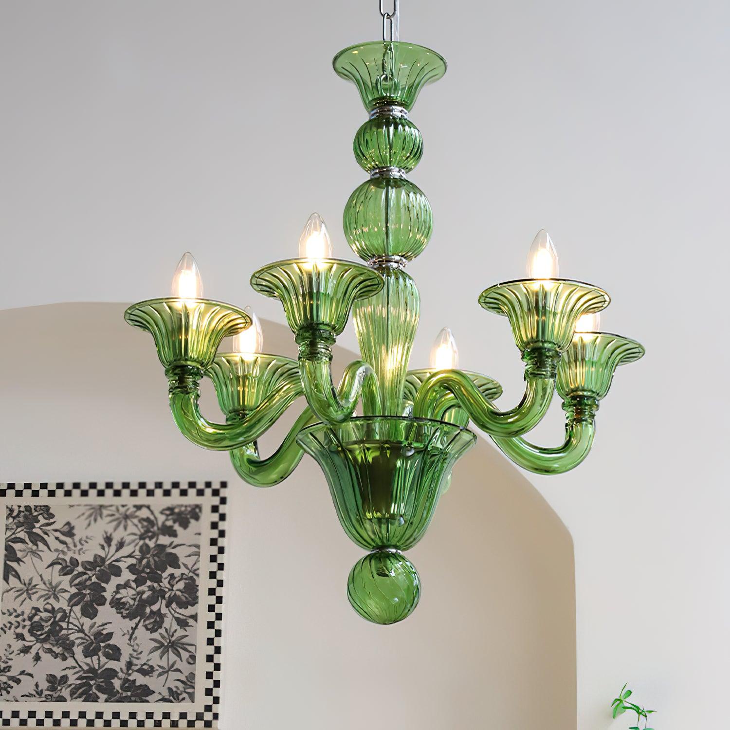 Vase Chandelier Murano Glass Exotic