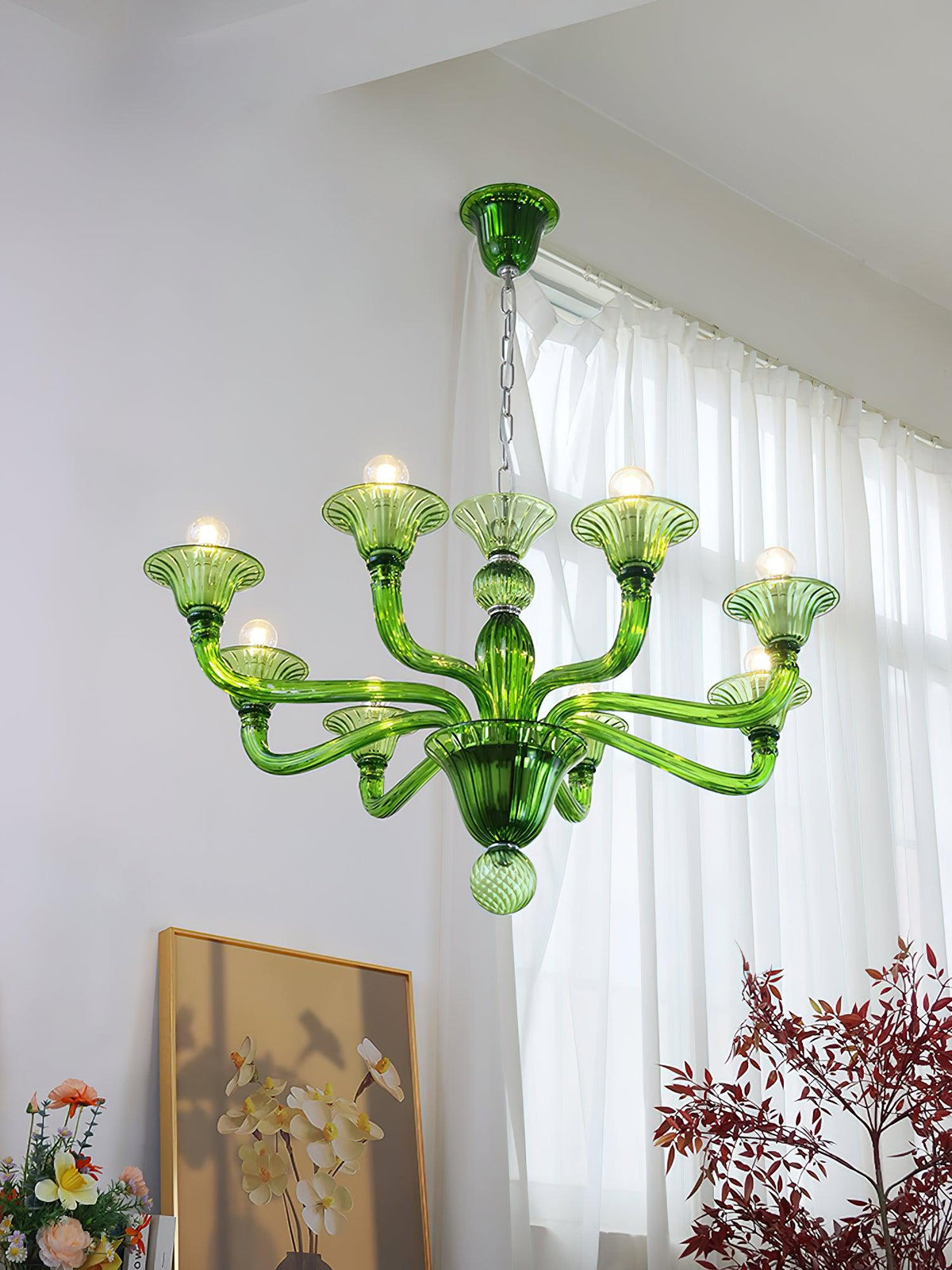 Vase Chandelier Murano Glass Exotic