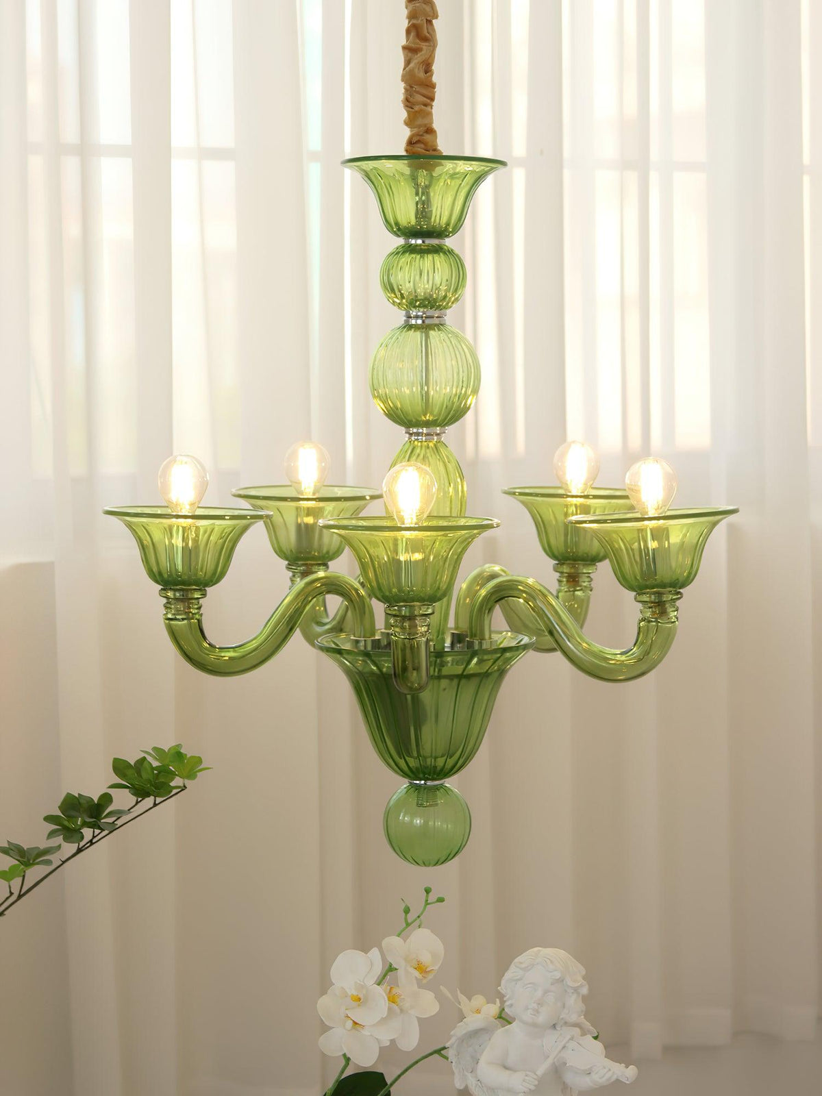 Vase Chandelier Murano Glass Exotic