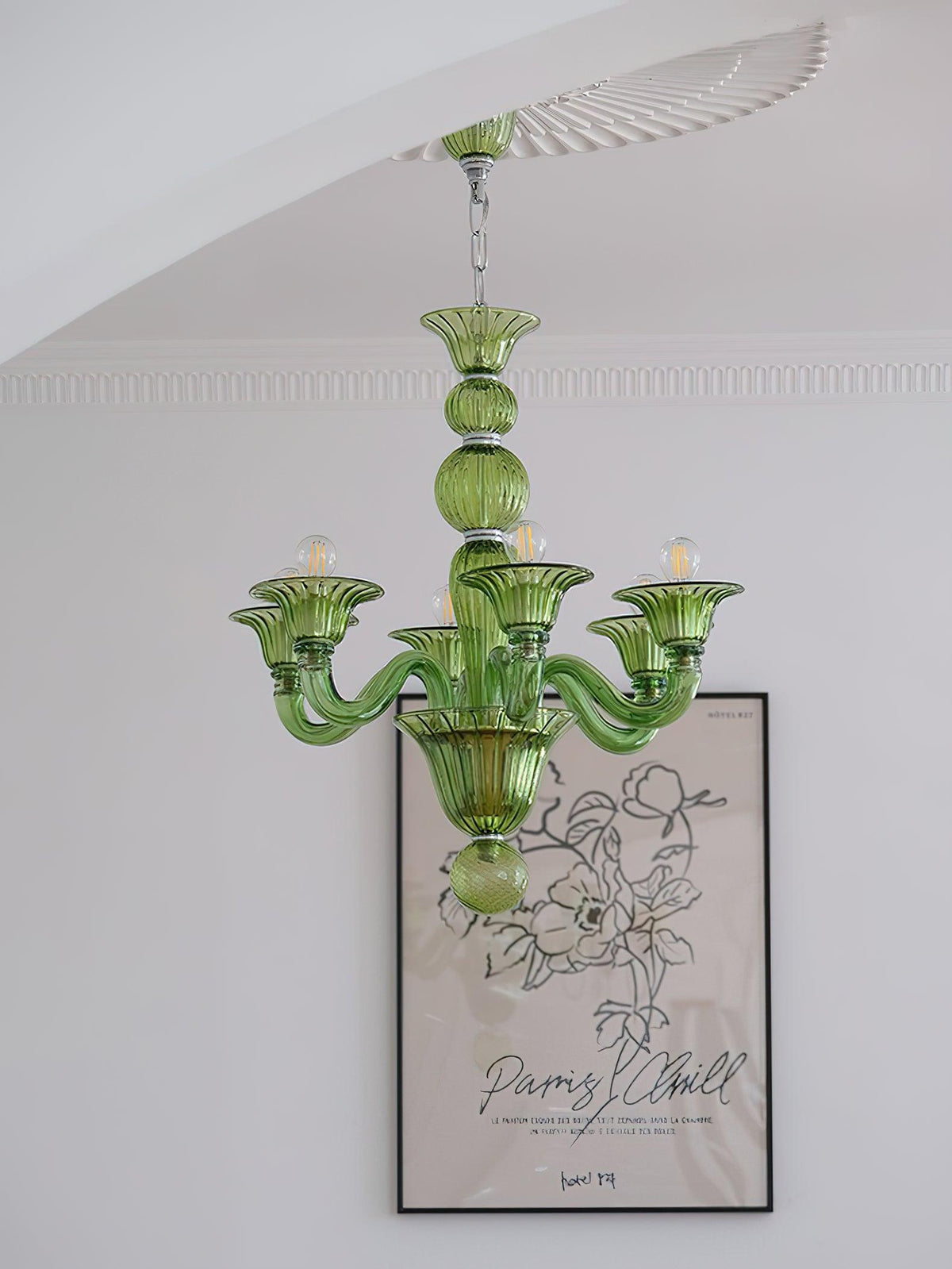 Vase Chandelier Murano Glass Exotic