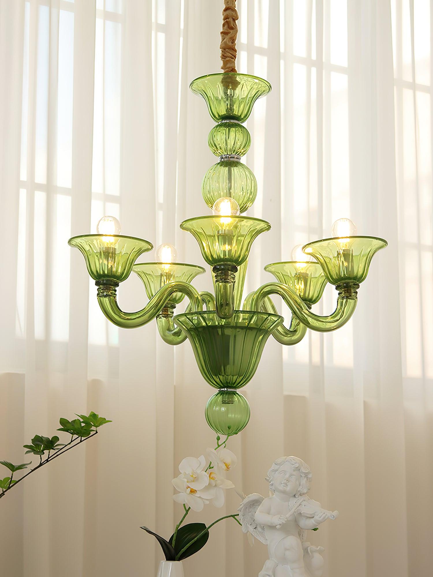 Vase Chandelier Murano Glass Exotic