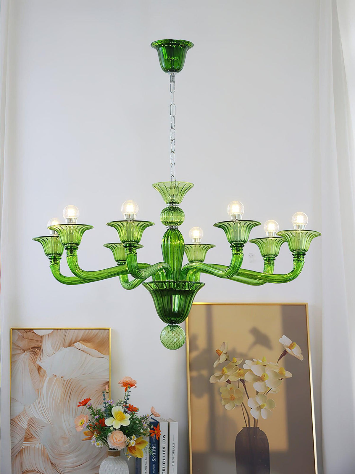 Vase Chandelier Murano Glass Exotic